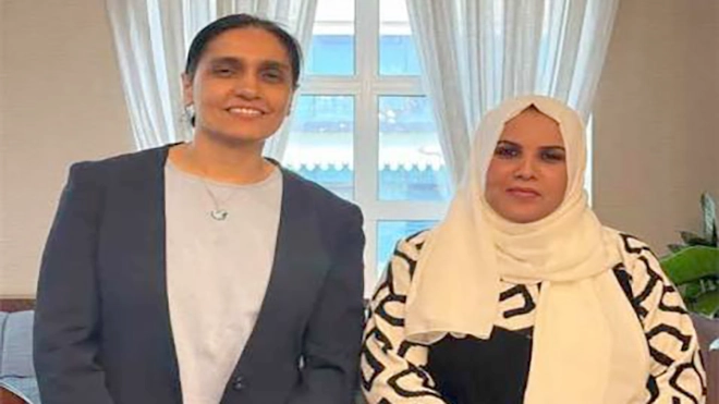 ​جعسوس تبحث مع السفيرة البريطانية تعزيز التعاون لدعم وتمكين المرأة اليمنية