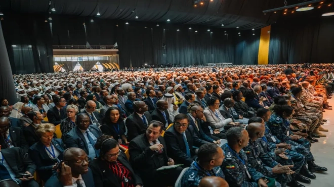 جانب من أعمال الحوار الوطني الإثيوبي جانب من أعمال الحوار الوطني الإثيوبي